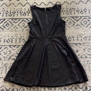 | Forever 21 Pleather Skater Dress |